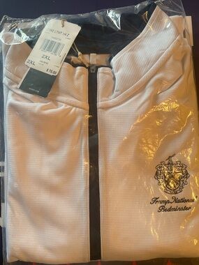 Trump National Bedminster - XL Adidas White Lightweight 1/4 Zip Pullover